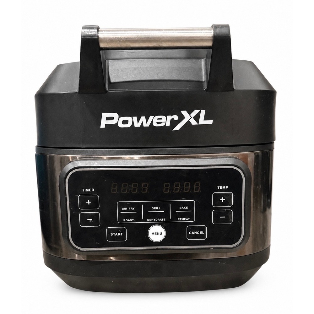 PowerXL AFG-5A 5.5 Qt Air Fryer Indoor Grill 6-in-1 Digital 1400W Tested Working